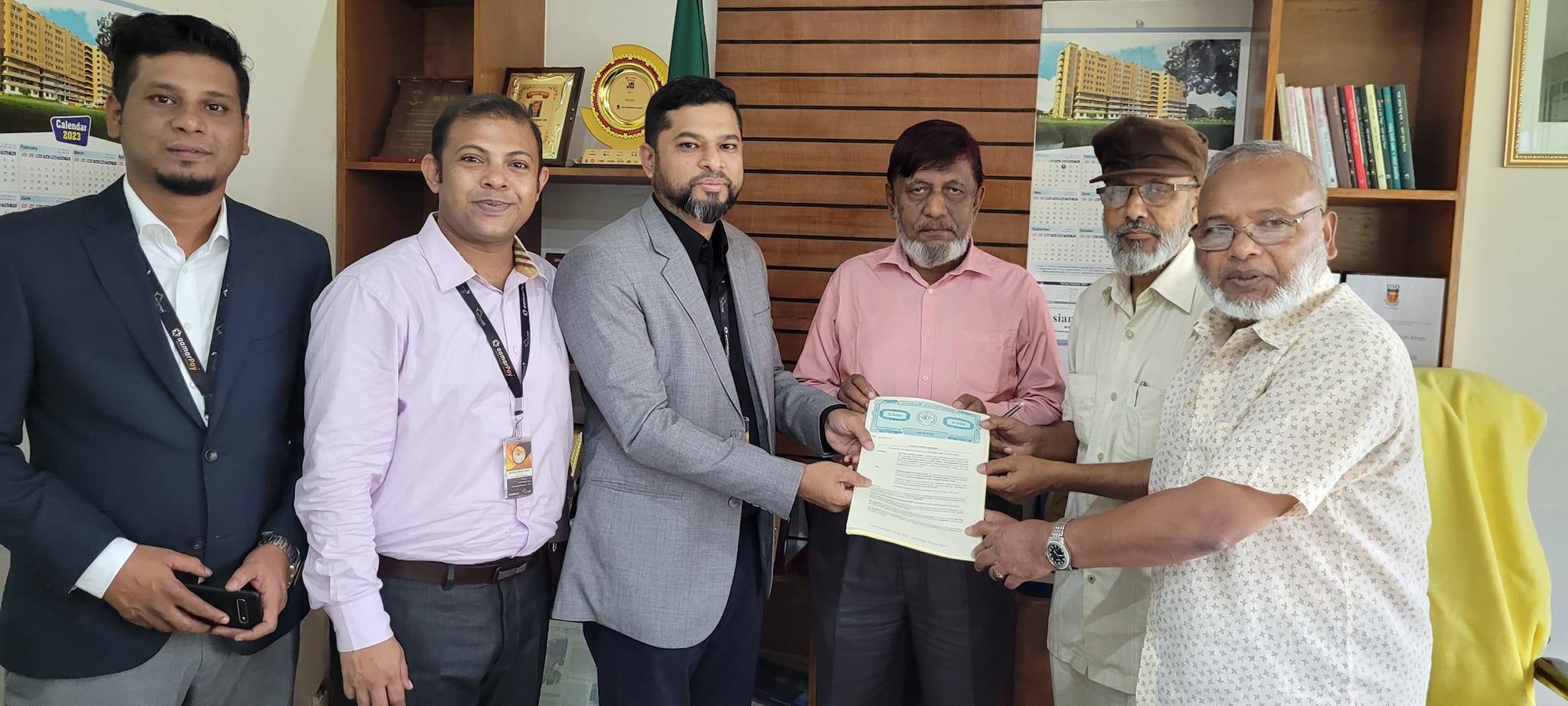 AUB signed an agreement with AamarPay, a platform for online payment of fees by our students from anywhere via this Geteway.