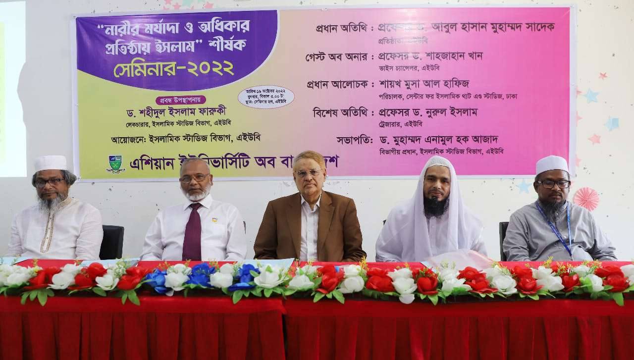 Islam in establishing the dignity and rights of women