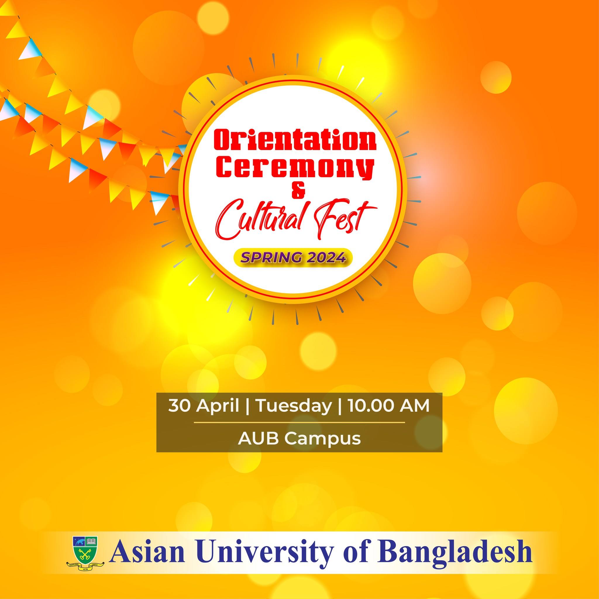 Orientation Ceremony & Cultural Fest - Spring 2024 image