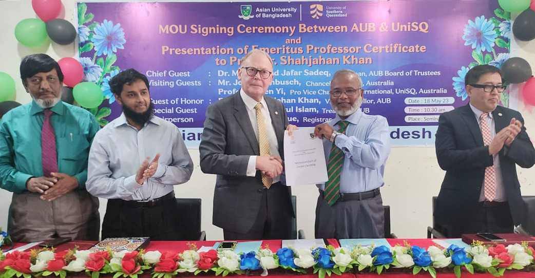 AUB VC Shahjahan Khan gets Australian varsity's emeritus professorship